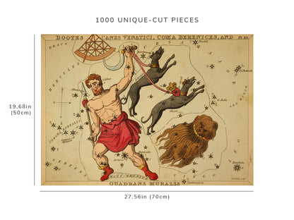 1000 piece puzzle - 1825 Photo: Bootes Canes Venatici | Coma Berenices | Quadrans Muralis | Jigsaw games