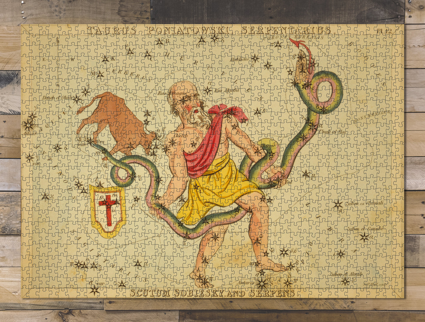 1000 piece puzzle Photo: Taurus Poniatowski Serpentarius Scutum Sobiesky Serpens