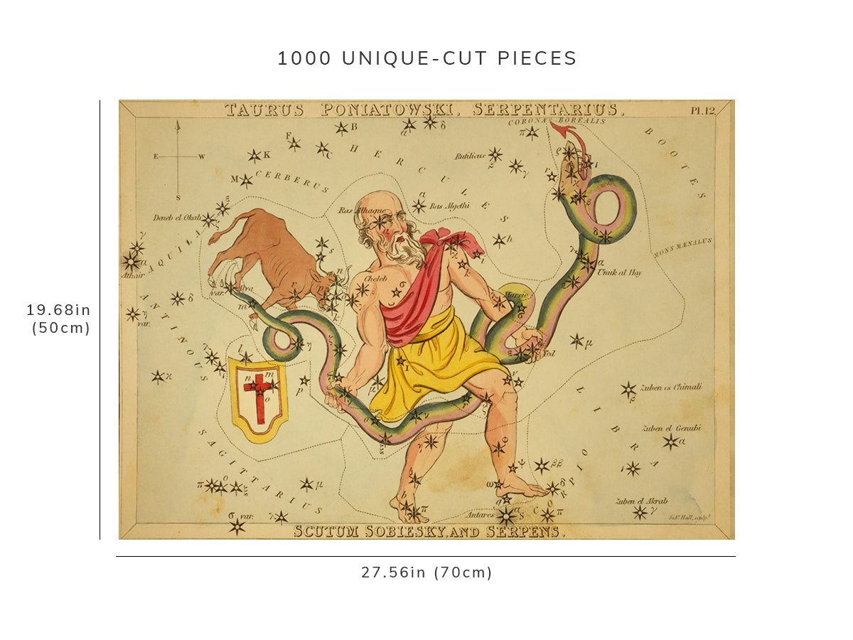 1000 piece puzzle - Photo: Taurus Poniatowski | Serpentarius | Scutum Sobiesky | Serpens