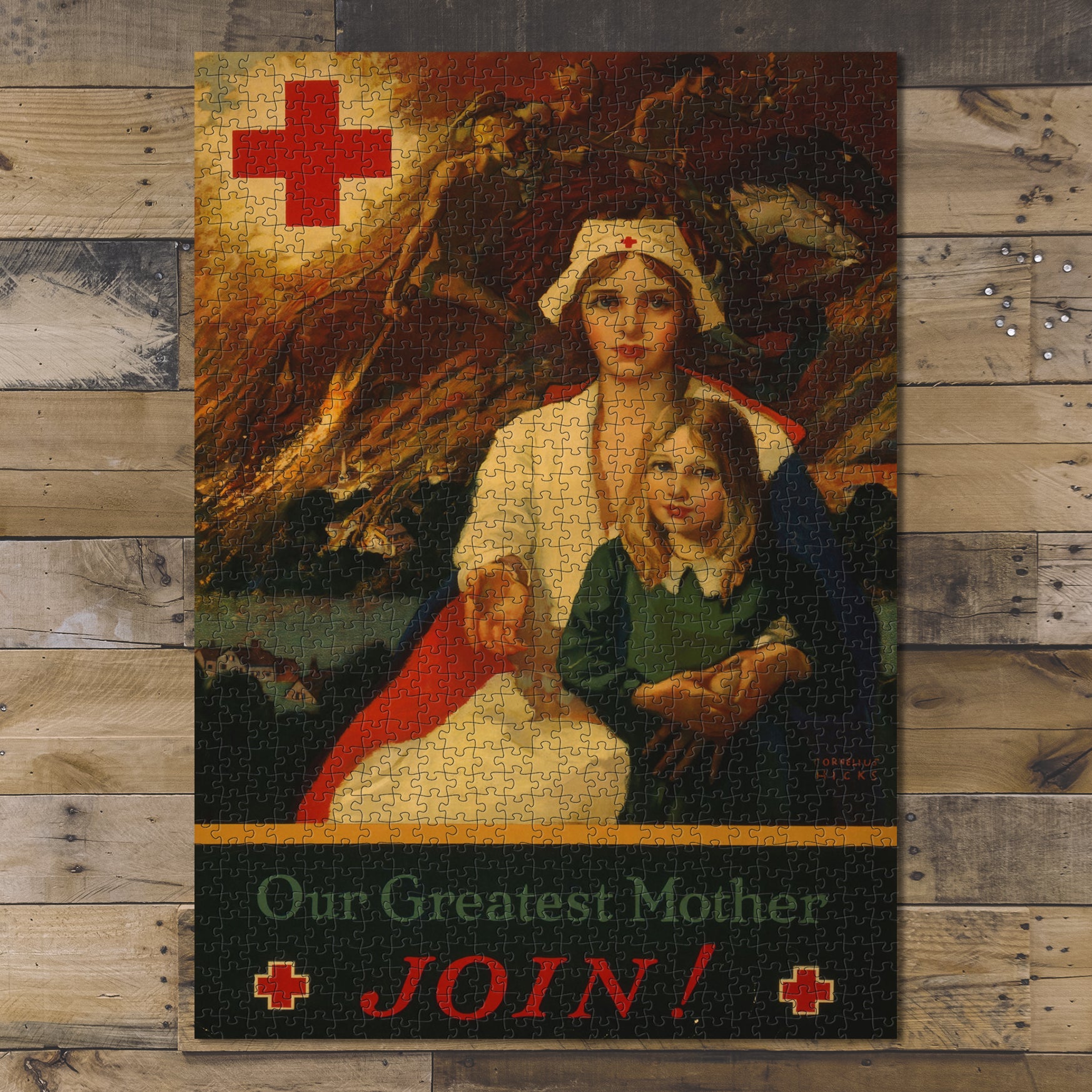 1000 piece puzzle 1917 Photo: World War I Our Greatest Mother Join the American Red Cross