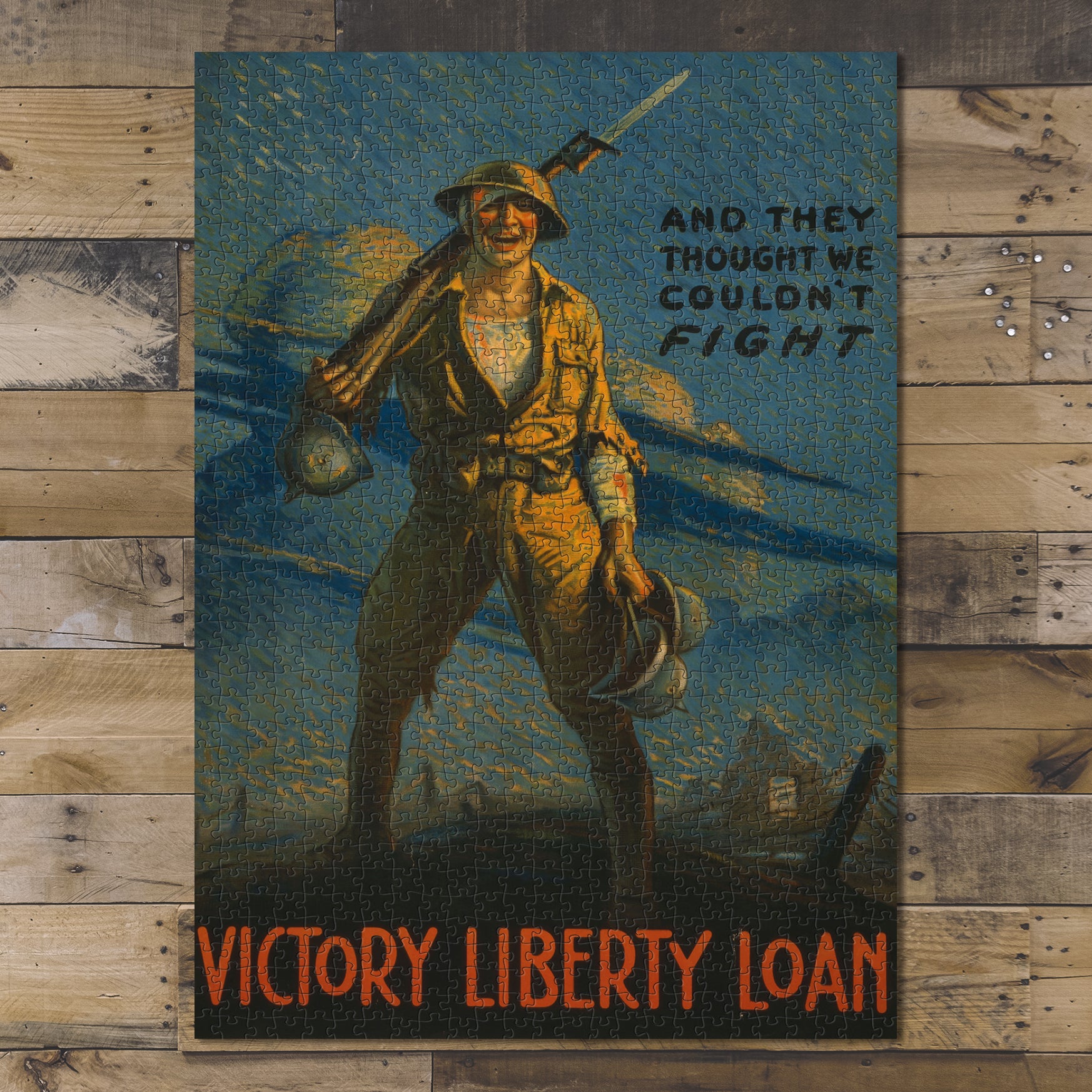 1000 piece puzzle 1917 Photo: World War I Victory Liberty Loan Wounded Soldier
