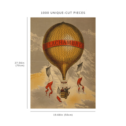 1000 piece puzzle - Photo: Balloon | Henri Lachambre | 1880-1900 | Paris, France | Birthday Present Gifts