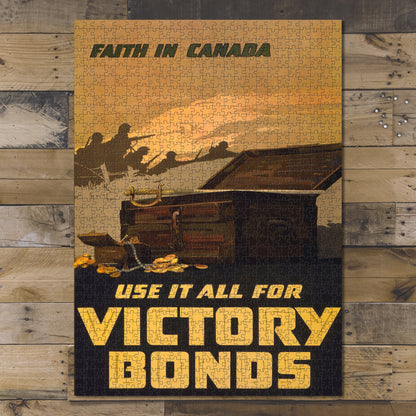 1000 piece puzzle 1918 Photo: Faith in Canada--Use it all for Victory Bonds Family Entertainment