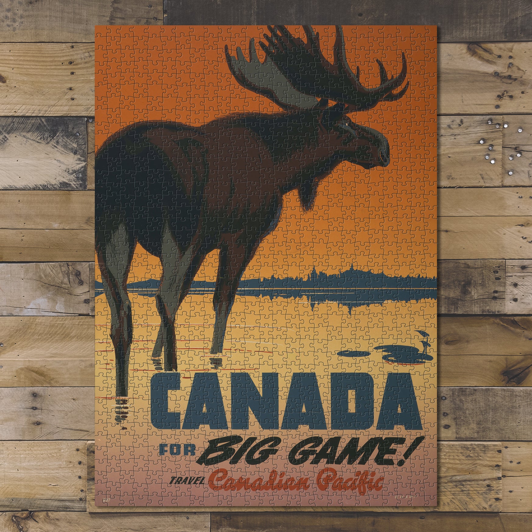 1000 piece puzzle Photo: Canada for big game! Travel Canadian Pacific Birthday Present Gifts