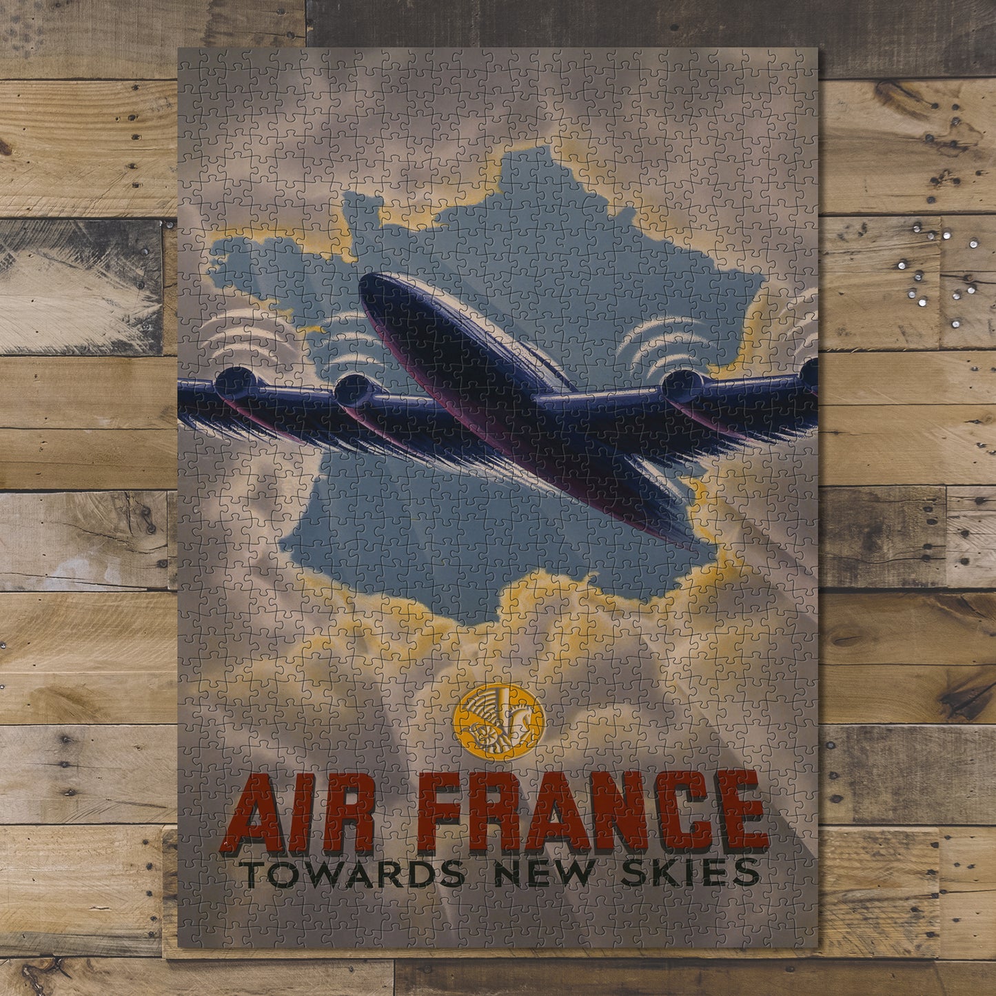 1000 piece puzzle Photo: Air France towards new skies Family Entertainment