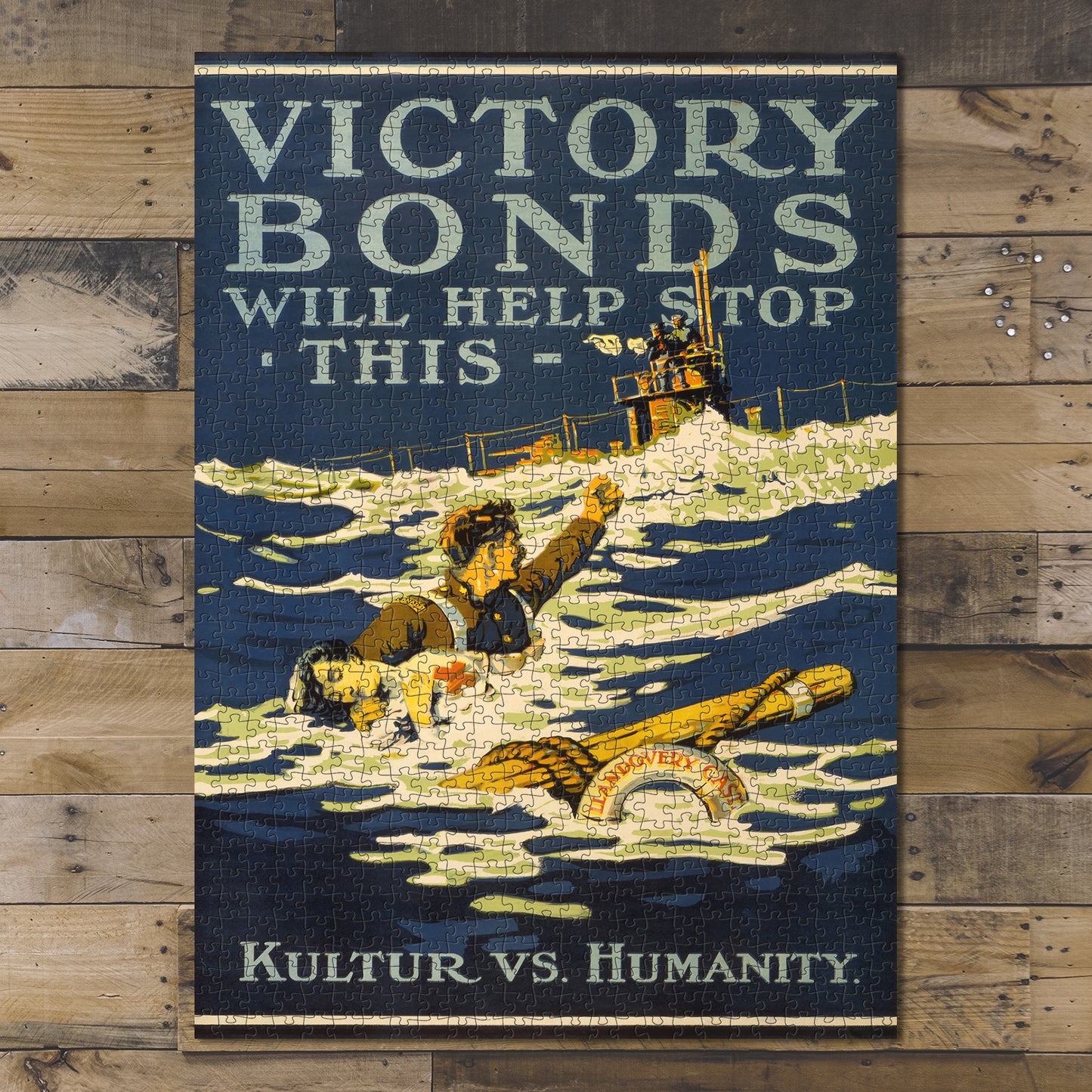 1000 piece puzzle 1918 Photo: Victory Bonds will help stop this Kulture vs. humanity Canada World War I