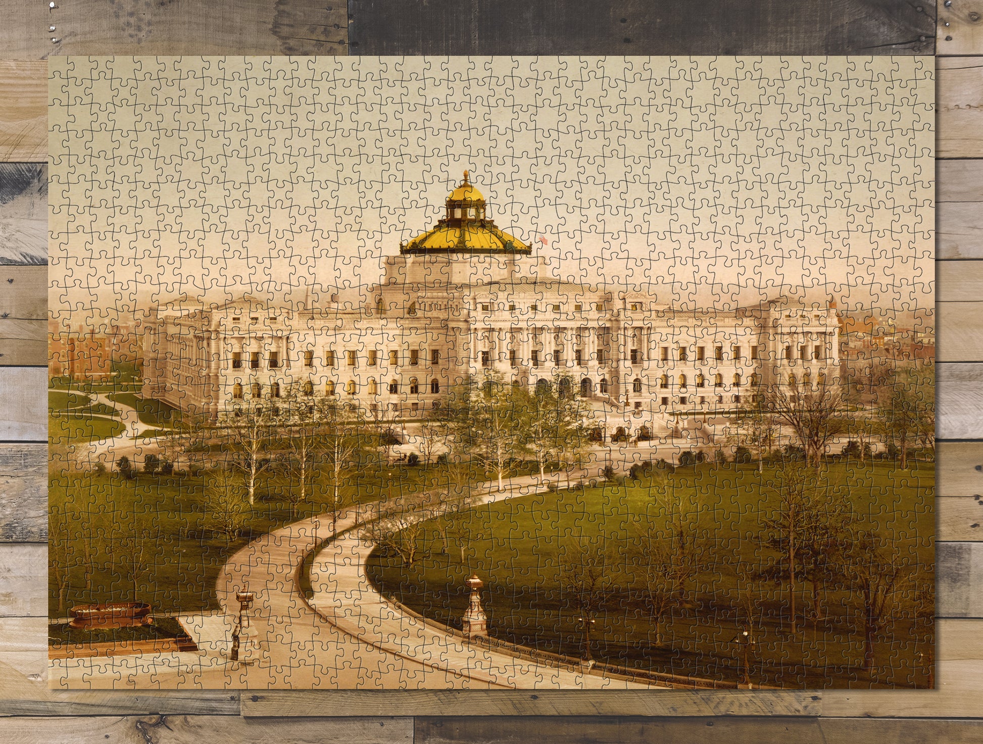 1000 piece puzzle Photo: The Library of Congress, Washington Birthday Present Gifts