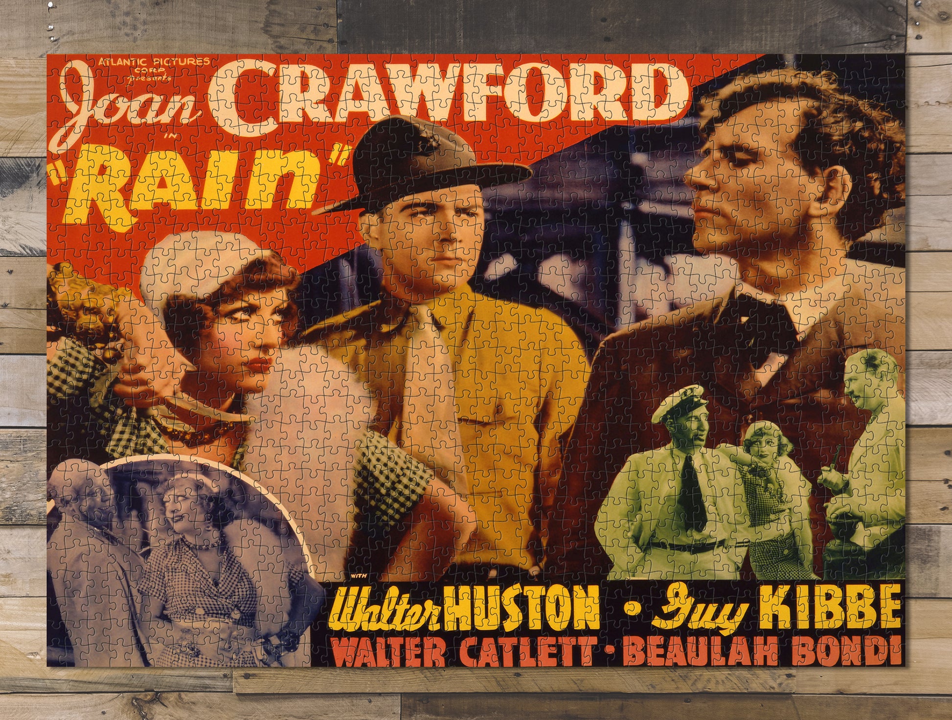 1000 piece puzzle 1932 Photo: Rain Joan Crawford Walter Huston Guy Kibbe Birthday Present Gifts