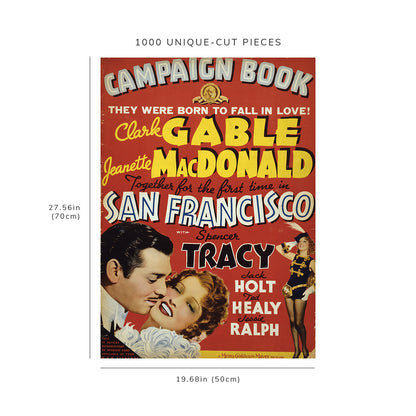 1000 piece puzzle - 1936 Photo: San Francisco | Clark Gable | Jeanette MacDonald