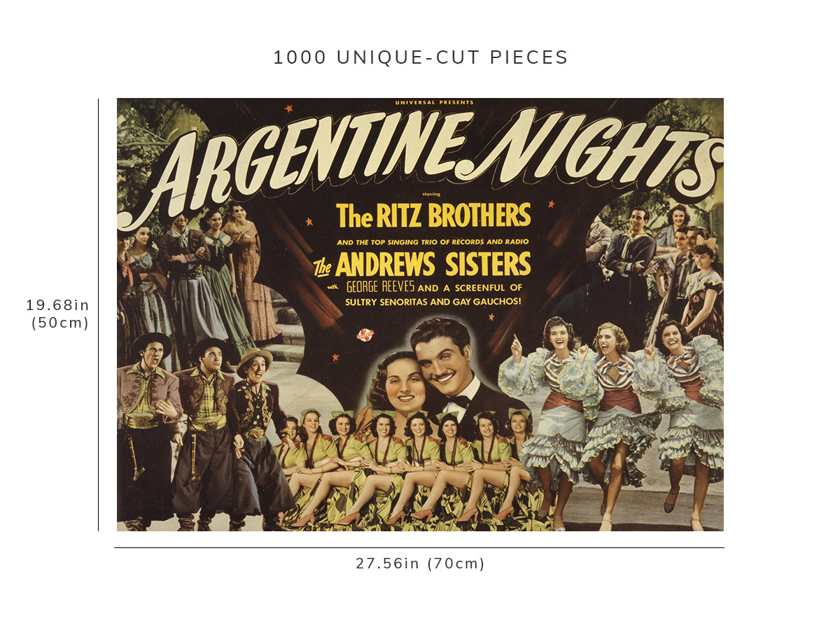 1000 piece puzzle - Photo: Argentine nights | Jigsaw Puzzle Game for Adults | Birthday Present Gifts