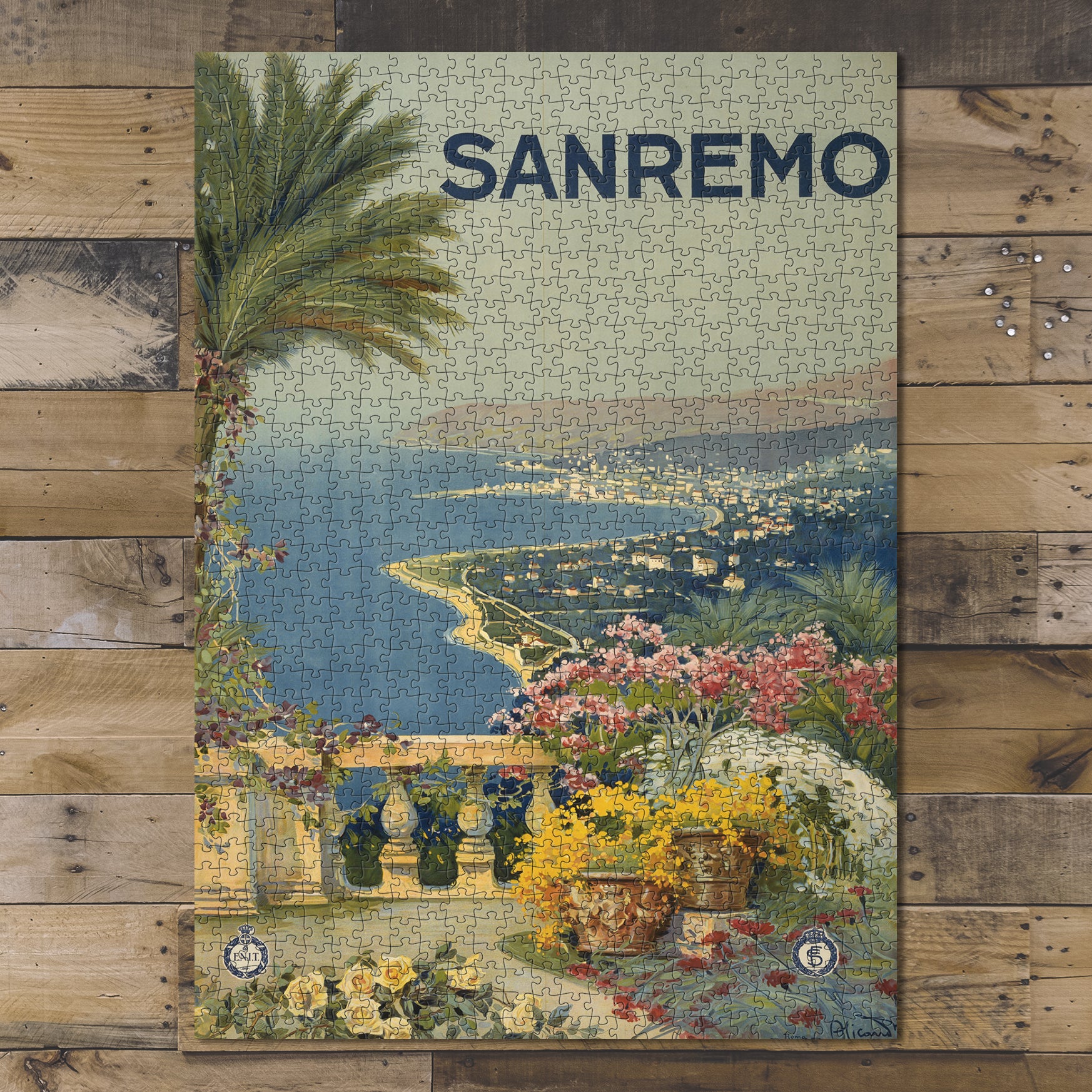 1000 piece puzzle 1920 Photo: Sanrem San Remo, Italy Birthday Present Gifts Family Entertainment
