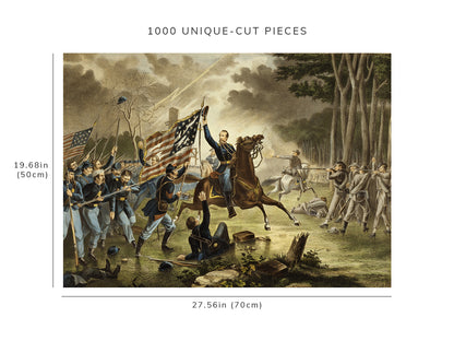 1000 piece puzzle - Photo: General Kearney's gallant charge, at the Battle of Chantilly, Va. | 1st of September 1862 | 1000 piece puzzle