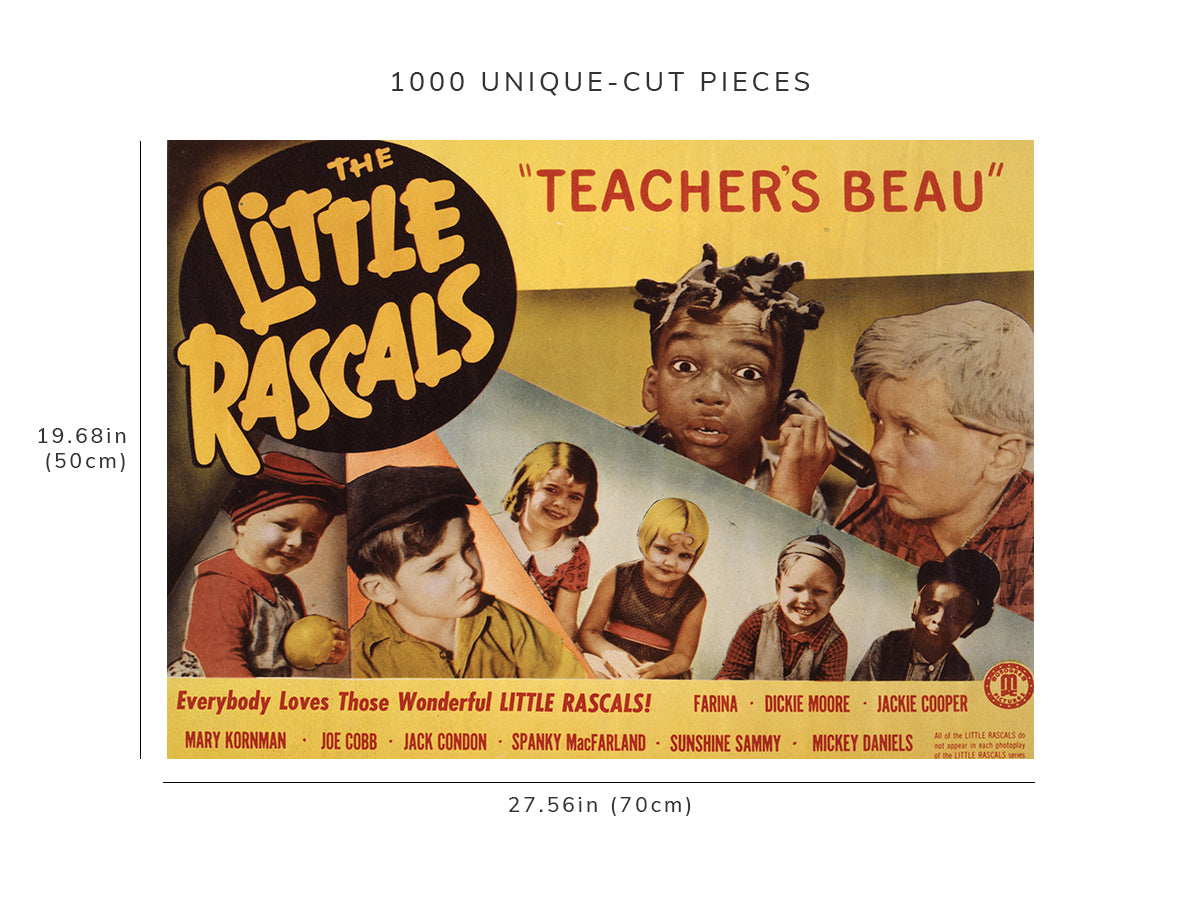 1000 piece puzzle - Photo: The little rascals | teacher's beau | Farina | Dickie Moore | Jigsaw Puzzle Game