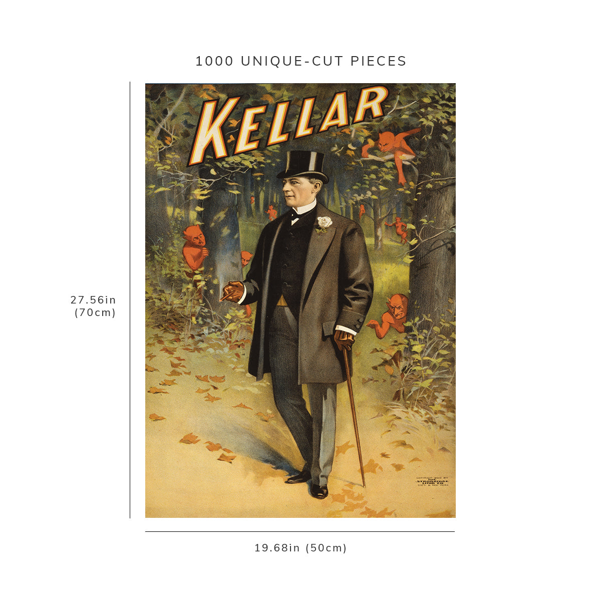 1000 piece puzzle - 1900 Photo: Kellar | Jigsaw Puzzle Game for Adults | Birthday Present Gifts