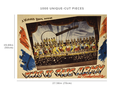1000 piece puzzle - 1943 Photo: This is the Army | musical number | Lobby Card | Family Entertainment