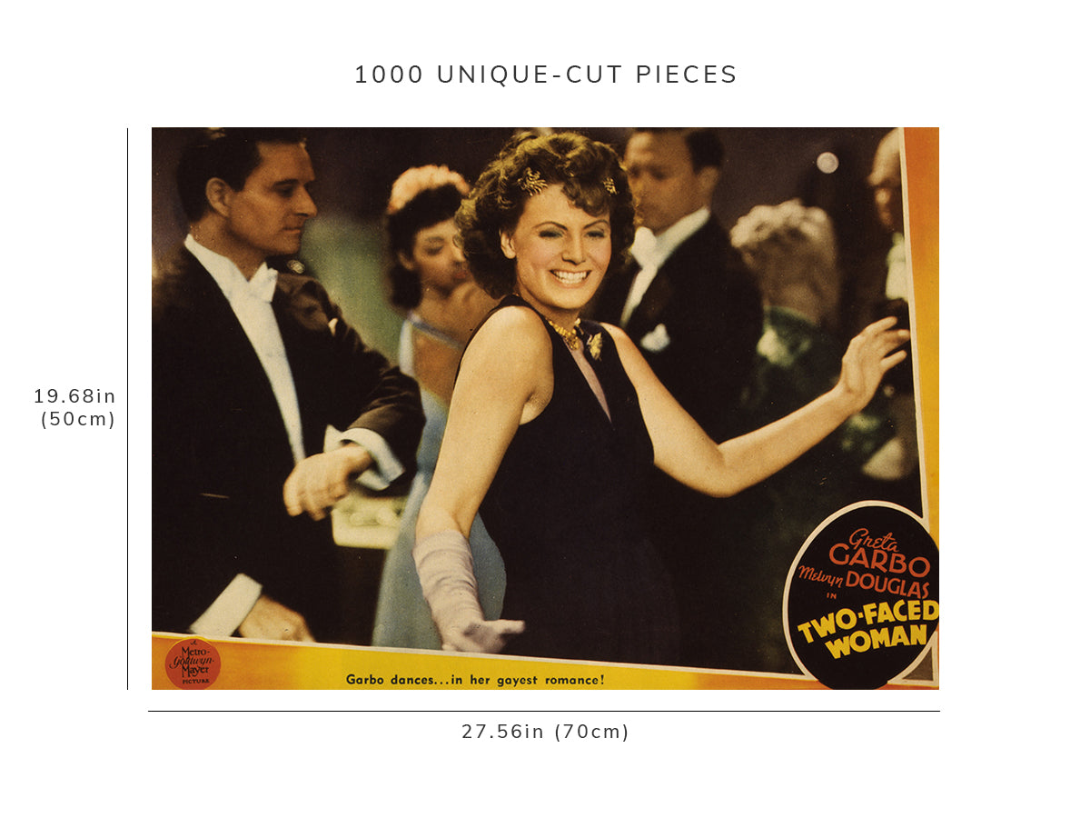 1000 piece puzzle - 1941 Photo: Two-faced woman | Greta Garabo | Lobby Card | Birthday Present Gifts