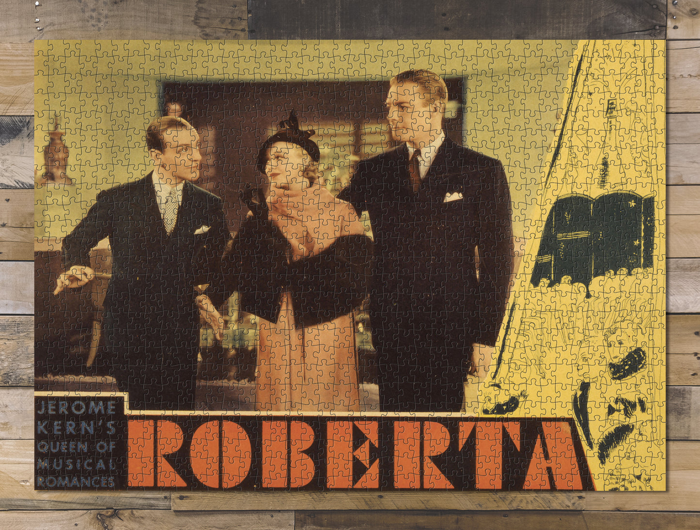 1000 piece puzzle 1935 Photo: Roberta Fred Astaire Ginger Rogers Randolph Scott