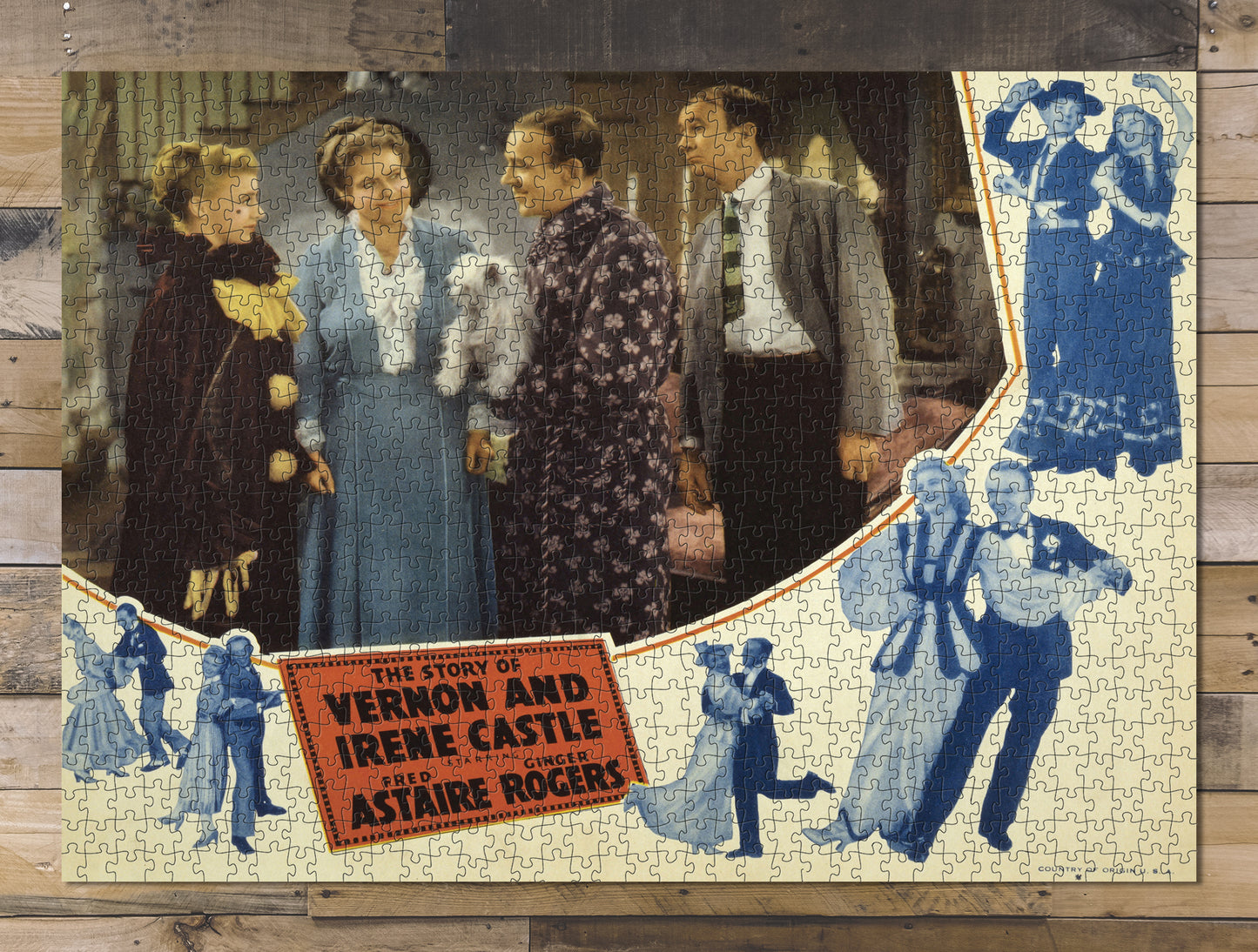 1000 piece puzzle Photo: Story of Vernon Irene Castle Fred Astaire Ginger Rogers