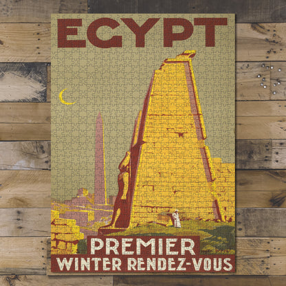 1000 piece puzzle 1945 Photo: Egypt Premier Winter Rendez-Vous Egyptian Ruins
