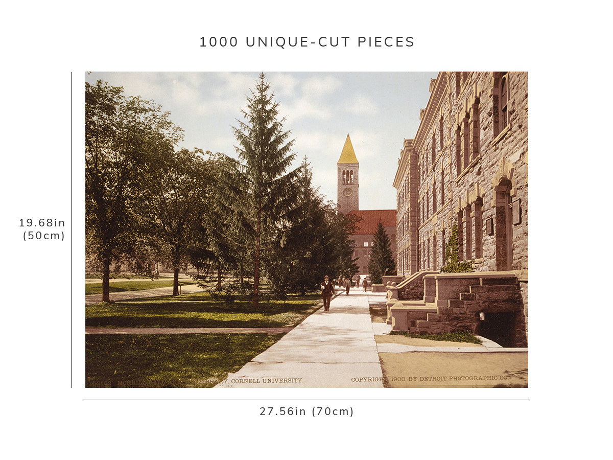 1000 piece puzzle - 1900 Photo: Morrill Hall | Library | Cornell Universit | Ithaca, New York