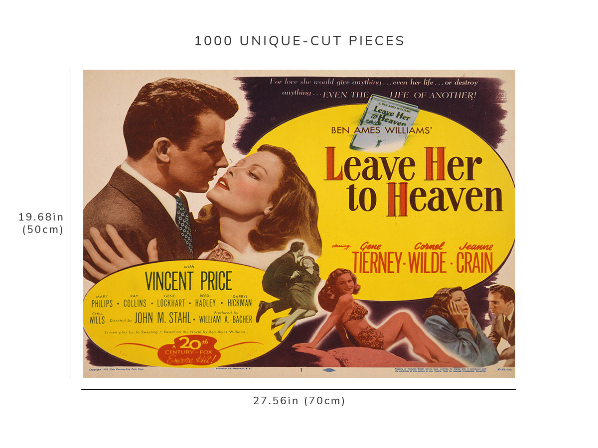 1000 piece puzzle - Photo: Leave her to heaven | Birthday Present Gifts | Family Entertainment