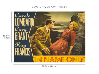 1000 piece puzzle - 1939 Photo: In name only | Lobby Card | Cary Grant | Carole Lombard