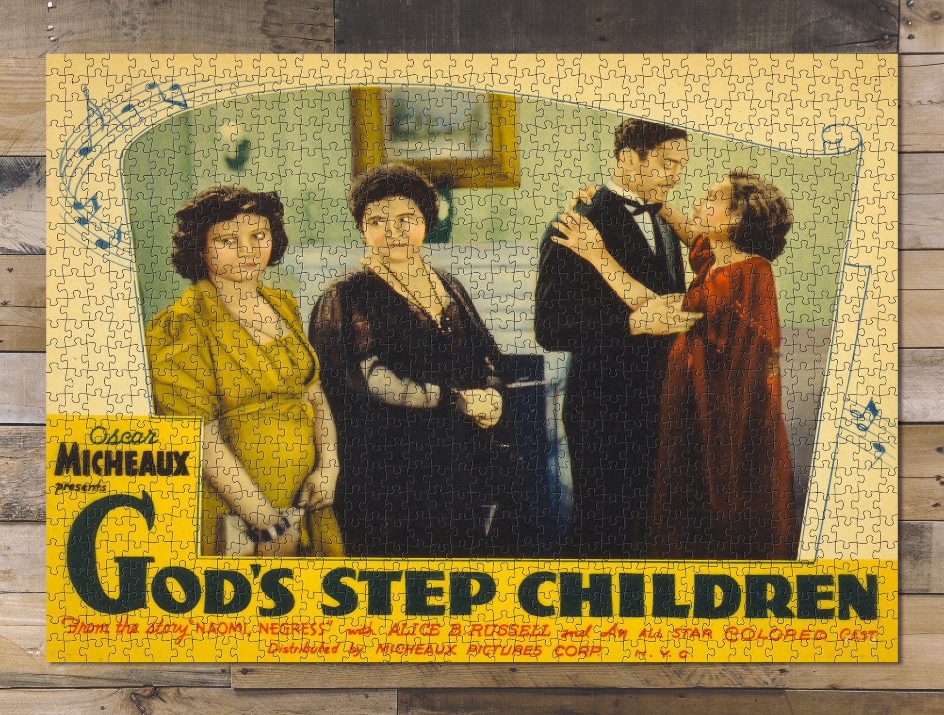 1000 piece puzzle 1938 Photo: God's step children Lobby Card Oscar Micheaux