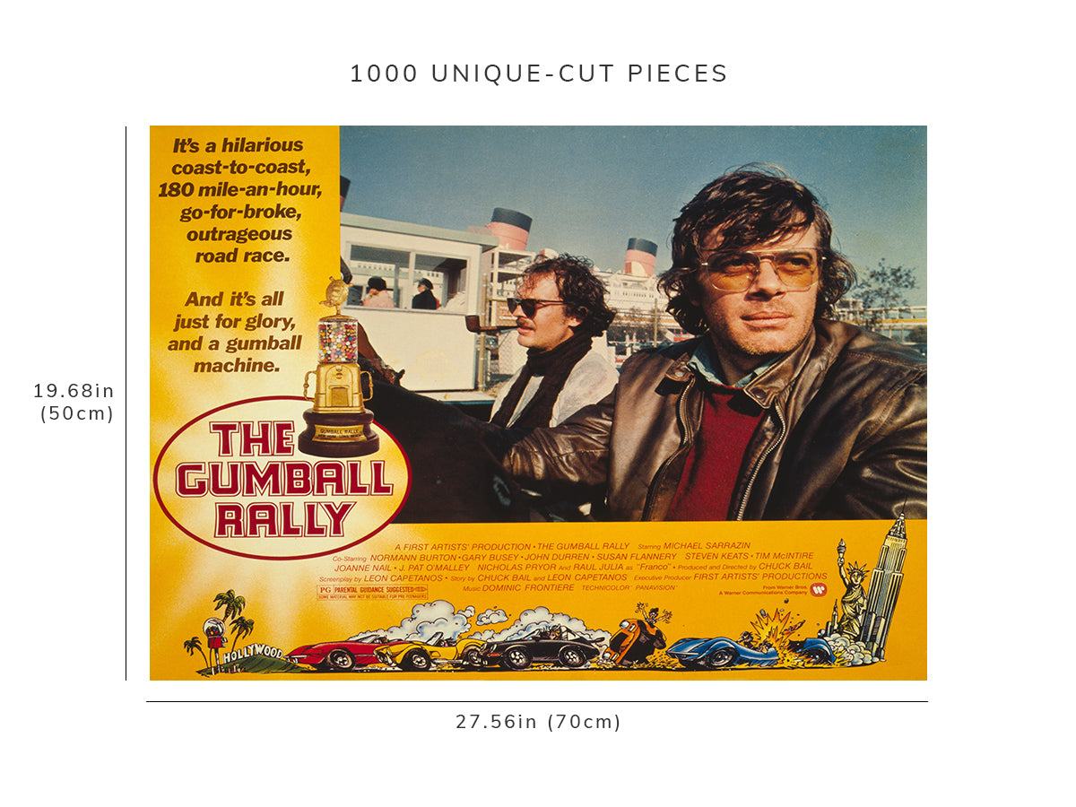 1000 piece puzzle - Photo: The gumball rally | Jigsaw Puzzle Game for Adults | Birthday Present Gifts