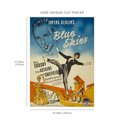 1000 piece puzzle - 1948 Photo: Blue skies | Bing Crosby | Fred Astaire | Birthday Present Gifts
