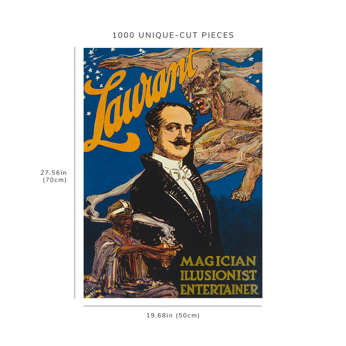 1000 piece puzzle - 1913 Photo:  Laurant magician, illusionist, entertainer | Jigsaw Puzzle Game for Adults