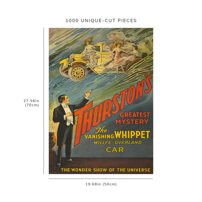 1000 piece puzzle - 1925 Photo: Thurston's greatest mystery the vanishing whippet Willys-Overland car