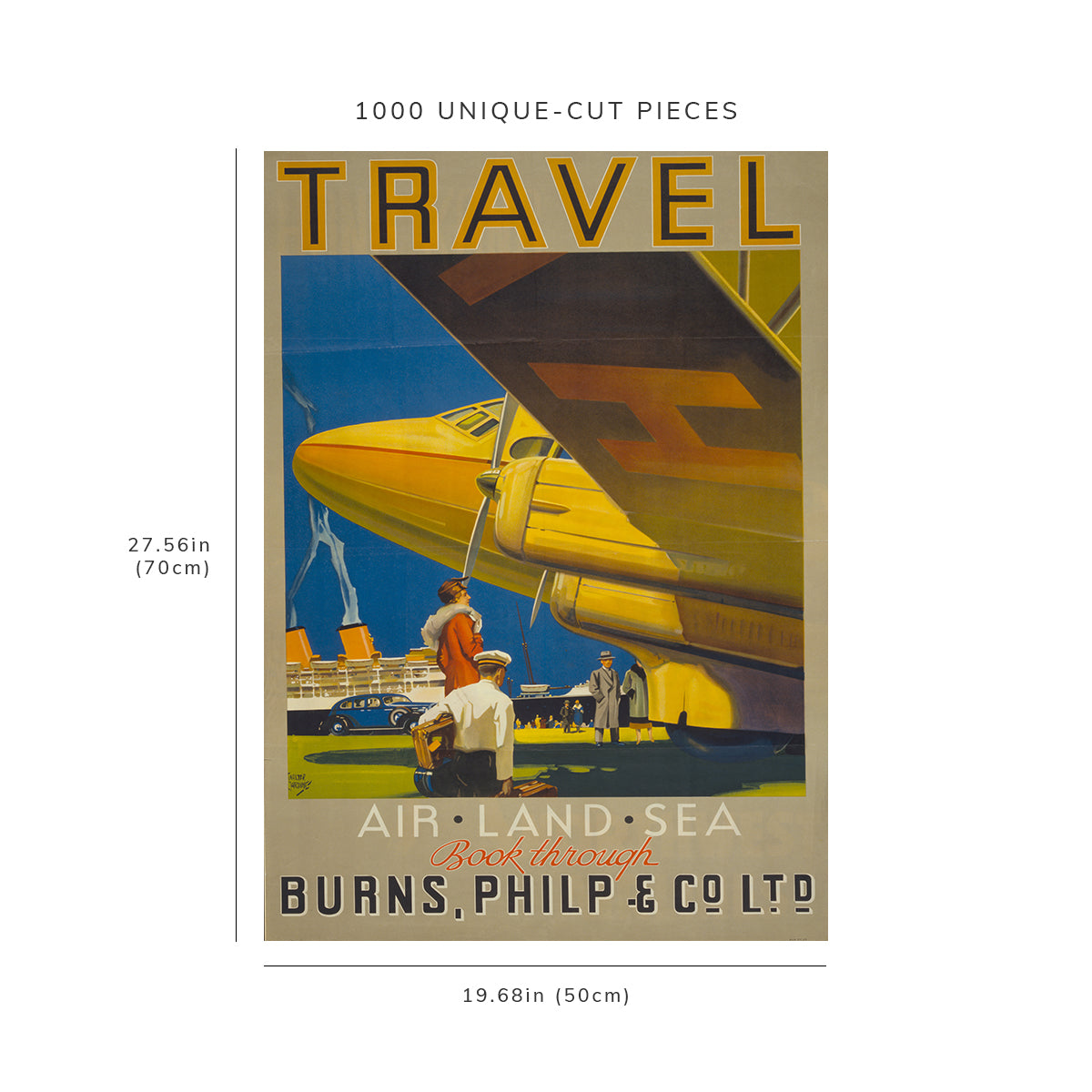 1000 piece puzzle - 1935 Photo: Travel, Air, Land, Sea | Burnes, Philip & Company | Australia