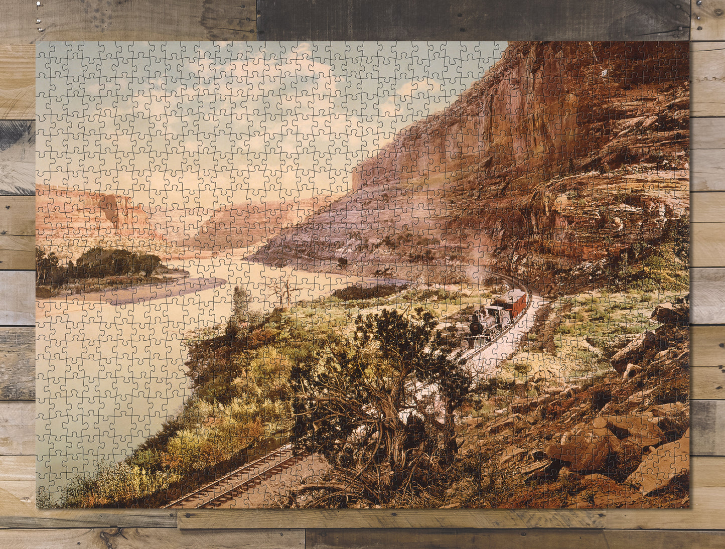 1000 piece puzzle 1900 Photo: Ruby Castles Colorado River Utah Detroit Publishing Co