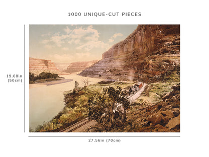 1000 piece puzzle - 1900 Photo: Ruby Castles | Colorado River | Utah | Detroit Publishing Co
