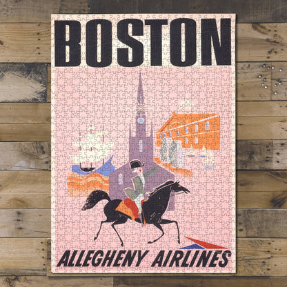 1000 piece puzzle Photo: Boston Allegheny Airlines Jigsaw Puzzle Game for Adults