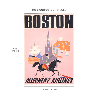 1000 piece puzzle - Photo: Boston | Allegheny Airlines | Jigsaw Puzzle Game for Adults