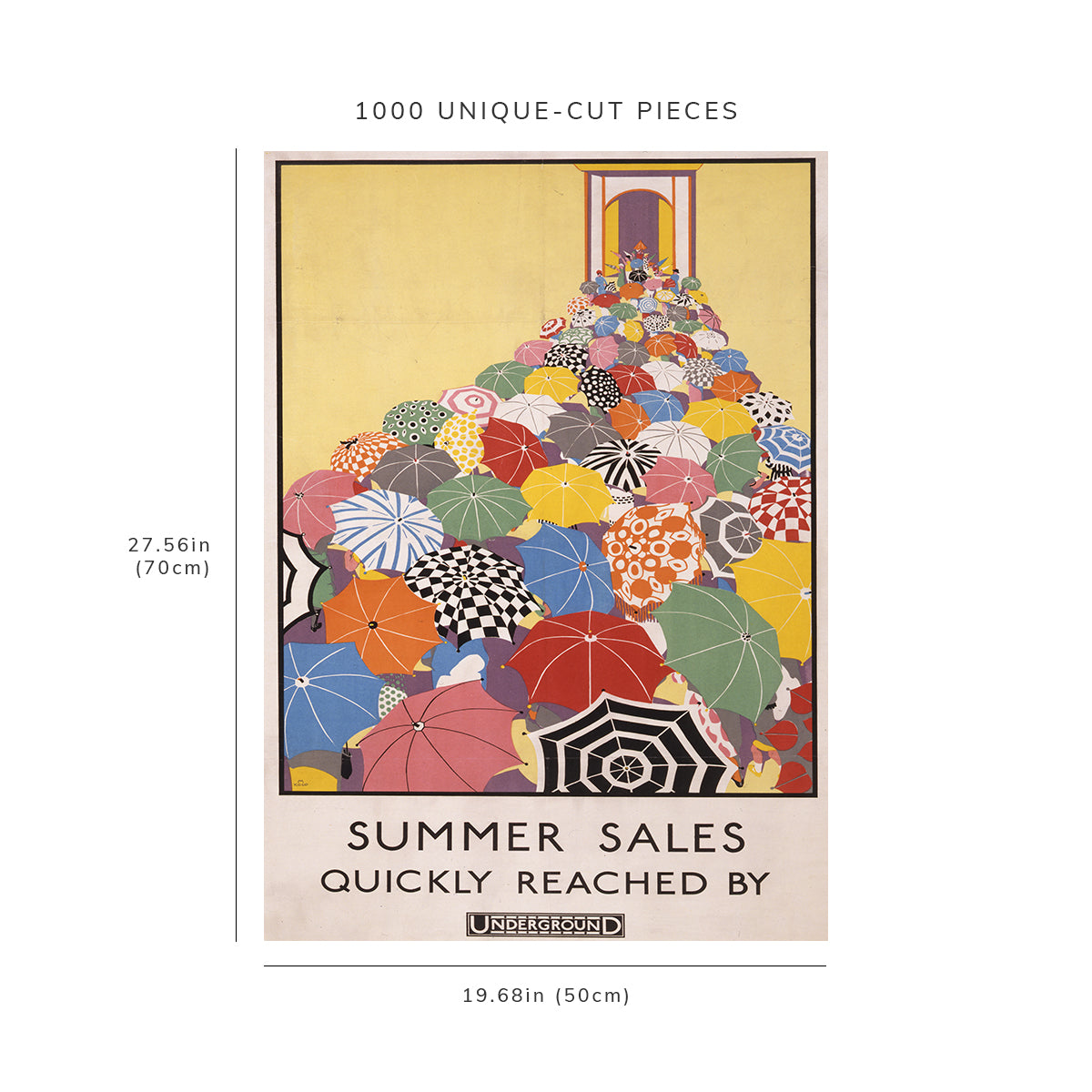 1000 piece puzzle - Photo: Summer sales quickly reached by Underground | Jigsaw Puzzle Game for Adults