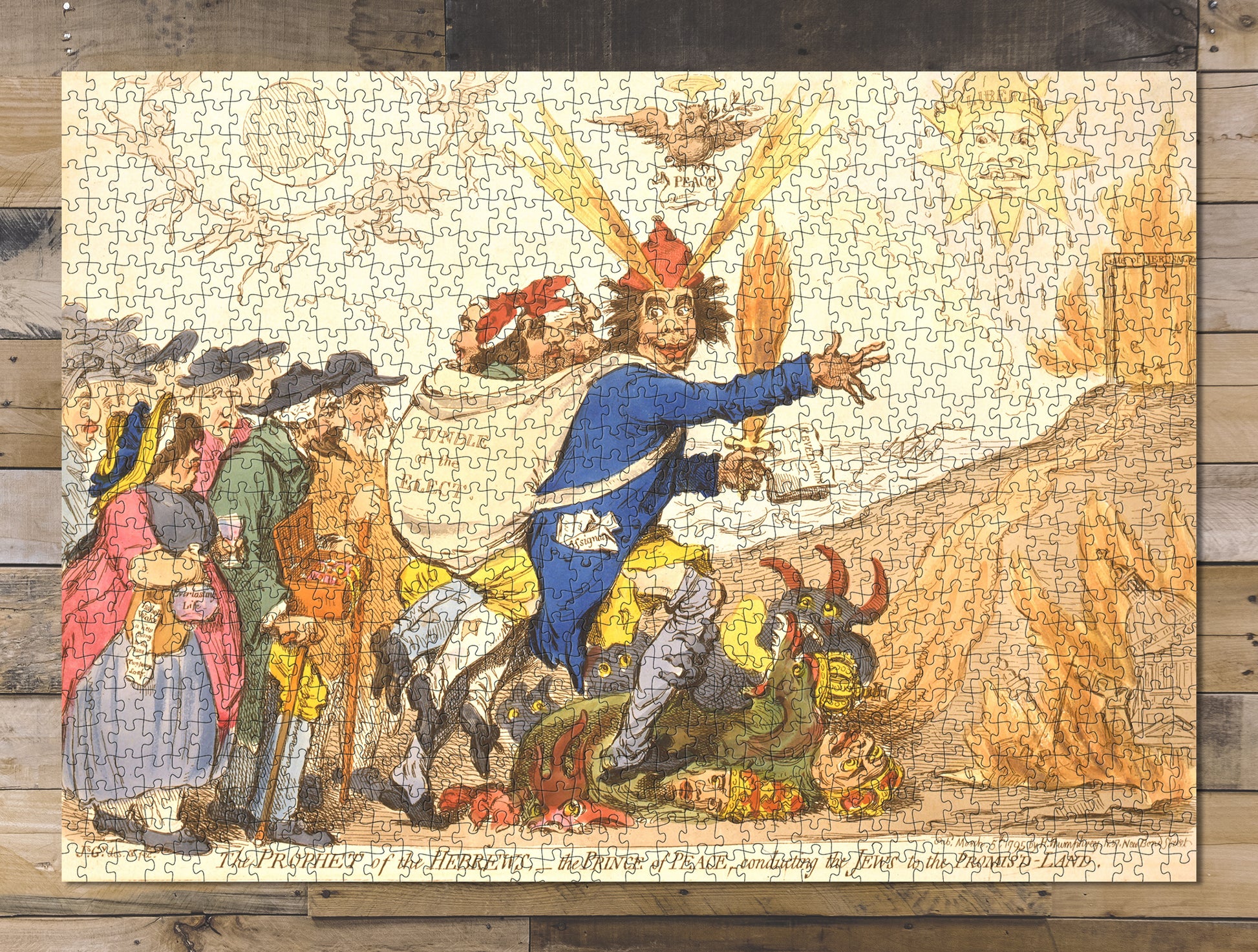 1000 piece puzzle 1795 Photo: Prophet of the Hebrews Prince of Peace Promise Land Charles James Fox