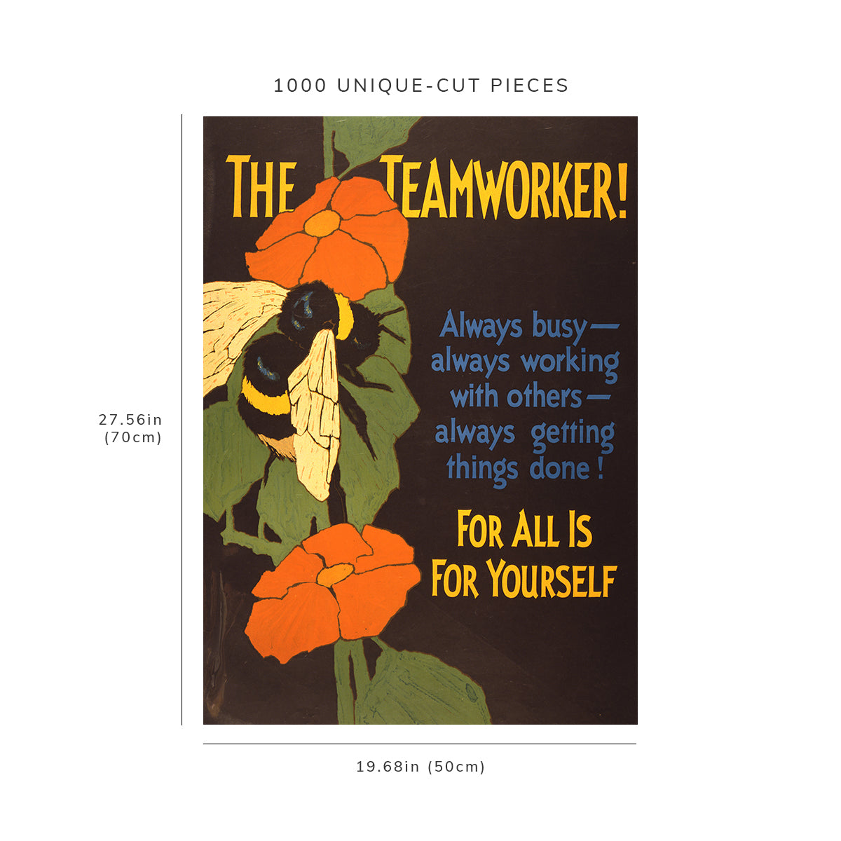 1000 piece puzzle - 1929 Photo: Productivity, The Teamworker! | Always busy, always getting things done