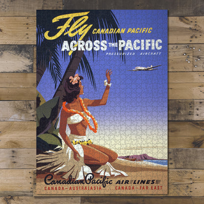 1000 piece puzzle Photo: Fly Canadian Pacific across the Pacific Pressurized aircraft