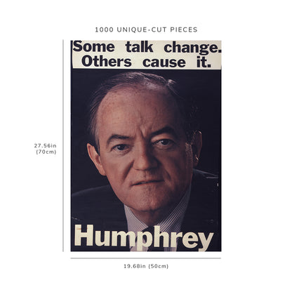 1000 piece puzzle - Photo: Some talk change. Others cause it Humphrey | Jigsaw Puzzle Game for Adults