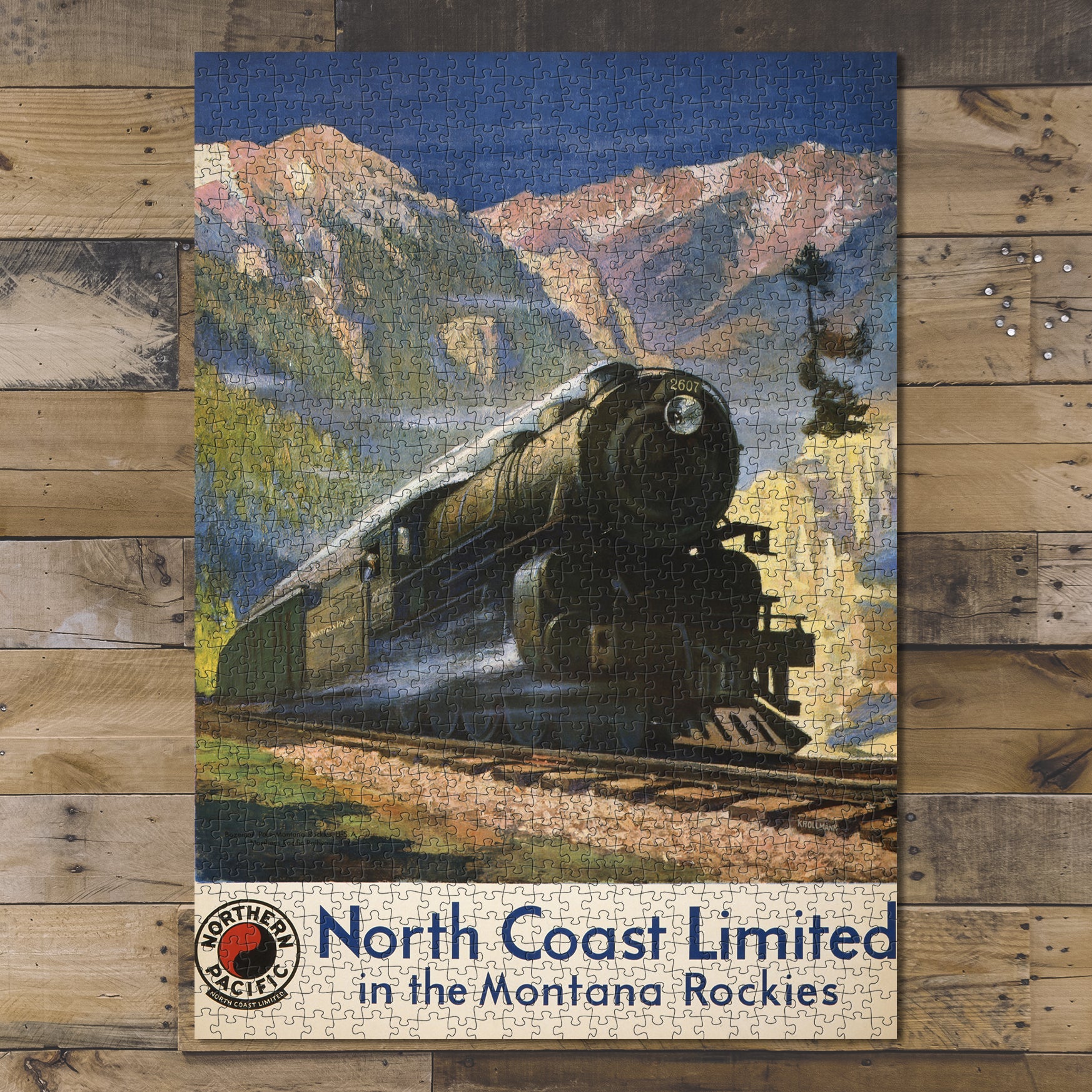 1000 piece puzzle Photo: North Coast Limited Montana Rockies Northern Pacific