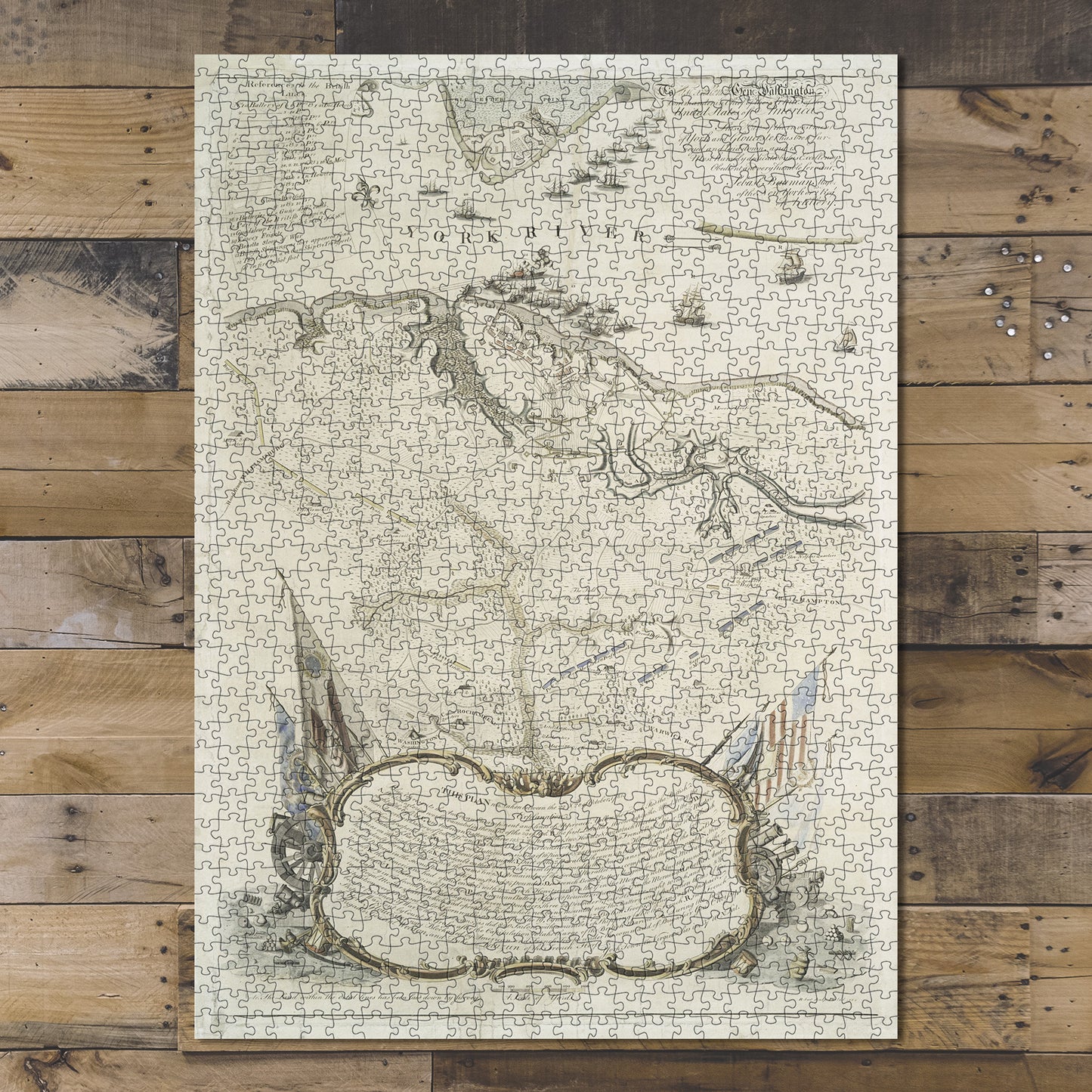 1000 Piece Jigsaw Puzzle Map of To his excellency Genl Washington ...