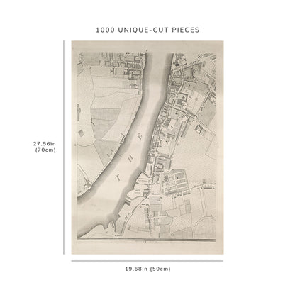 1000 Piece Jigsaw Puzzle: 1799 Map of London C4 Horwood, Richardr) | Historic