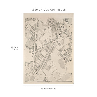 1000 Piece Jigsaw Puzzle: 1799 Map of London D4 Horwood, Richardr) | Vintage