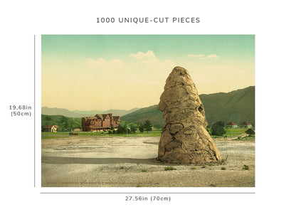 1000 piece puzzle - 1902 | Liberty Cap, Mammoth Hot Springs, Yellowstone Park | Birthday Present Gifts