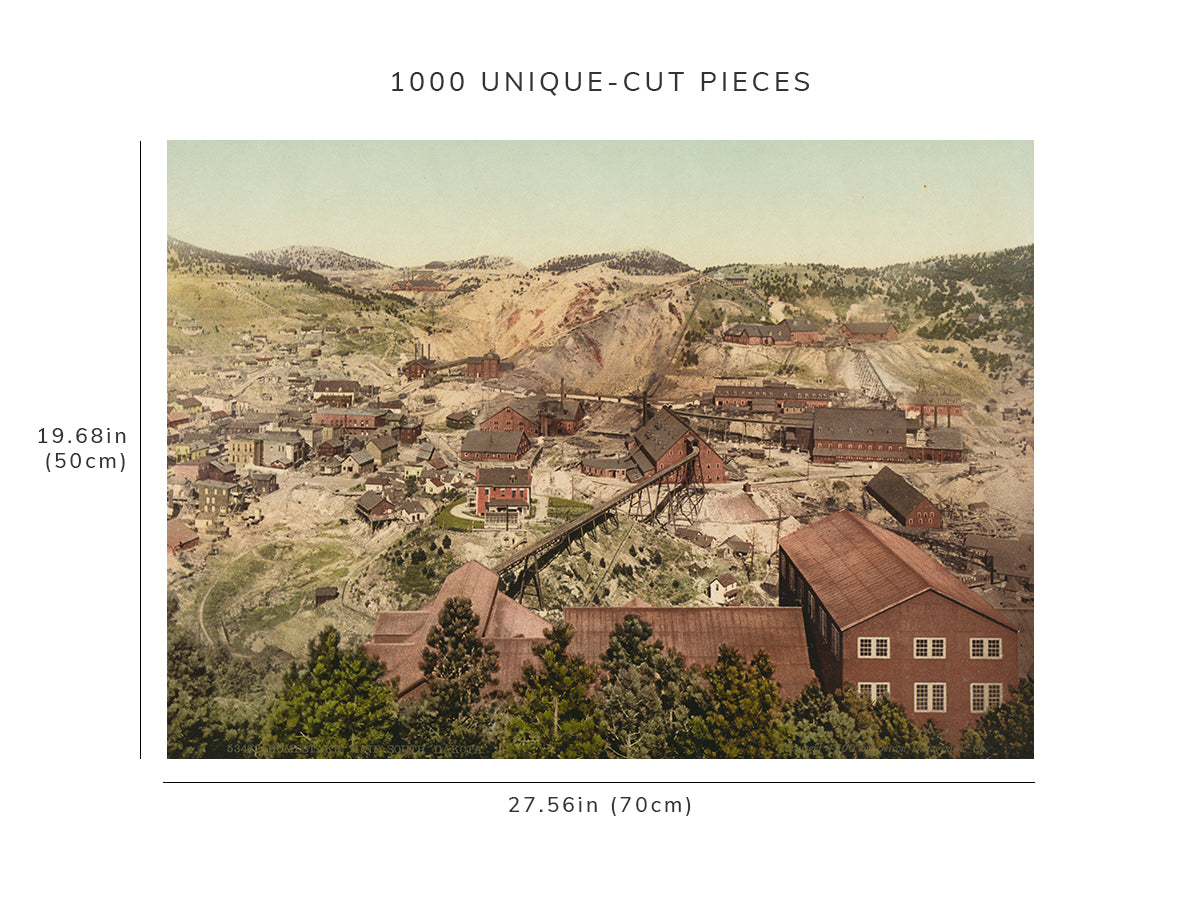 1000 piece puzzle - 1900 | Homestake Mine | South Dakota | Jigsaw Puzzle Game for Adults
