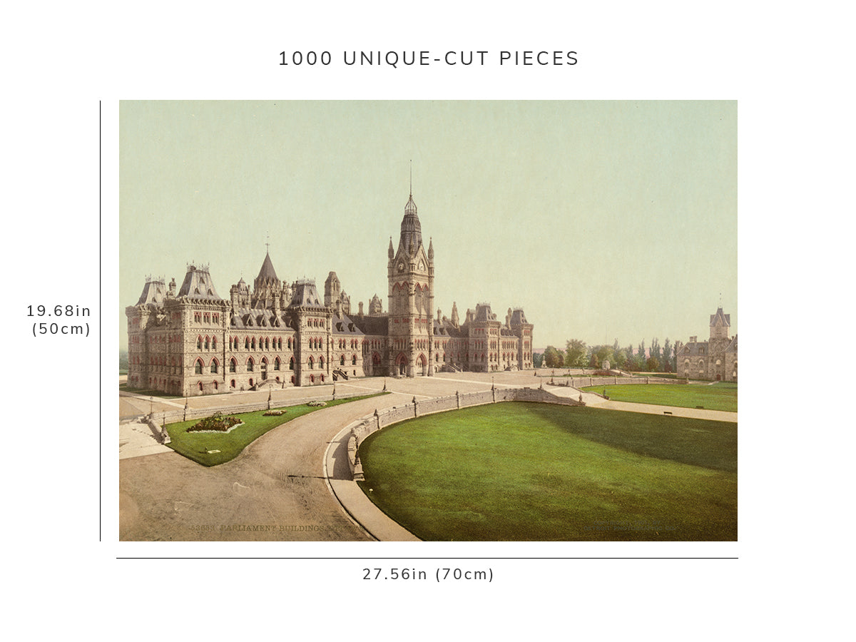 1000 piece puzzle - 1901 | Parliament buildings | capitols | Ottawa, Ontario | Family Entertainment