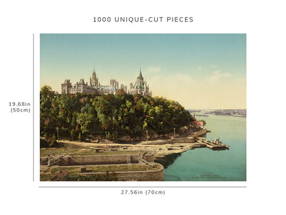 1000 piece puzzle - 1901 | Parliament building | capitol | Major Hill Park, Ottawa