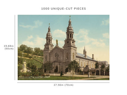 1000 piece puzzle - 1901 | Church of St Anne de Beaupré | Catholic | Quebec | Birthday Present Gifts